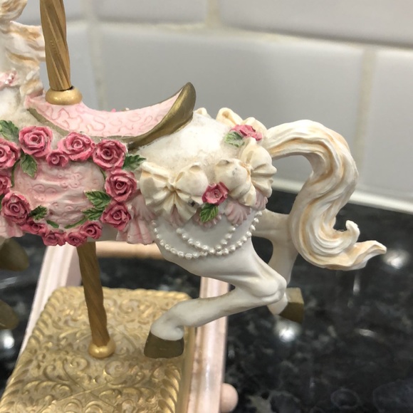 Rocking Horse San Francisco Music Company Heart Red Rose Vintage - Picture 6 of 8